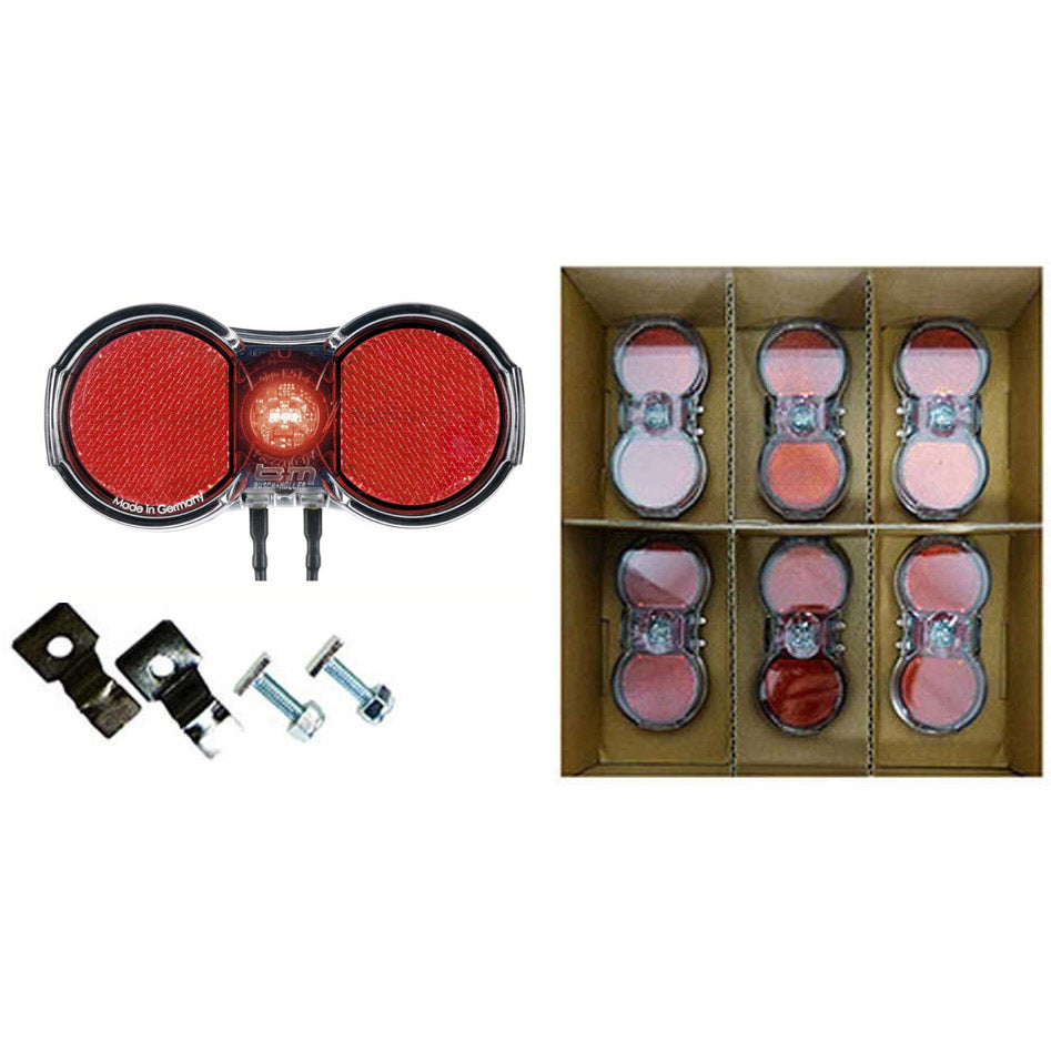 Busch Muller Toplight Flat Plus Wakight LED 6 pezzi rosso