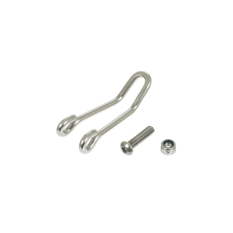 Busch Muller Fecollo gancio in acciaio inossidabile argento 60 18 mm