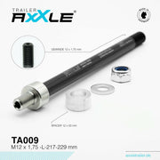 Radoxx steekas voor trailer m12x1,75 217-229mm - afbeelding 1