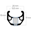 Qibbel Rim Chrina 28 622 36G CNC Alu Black