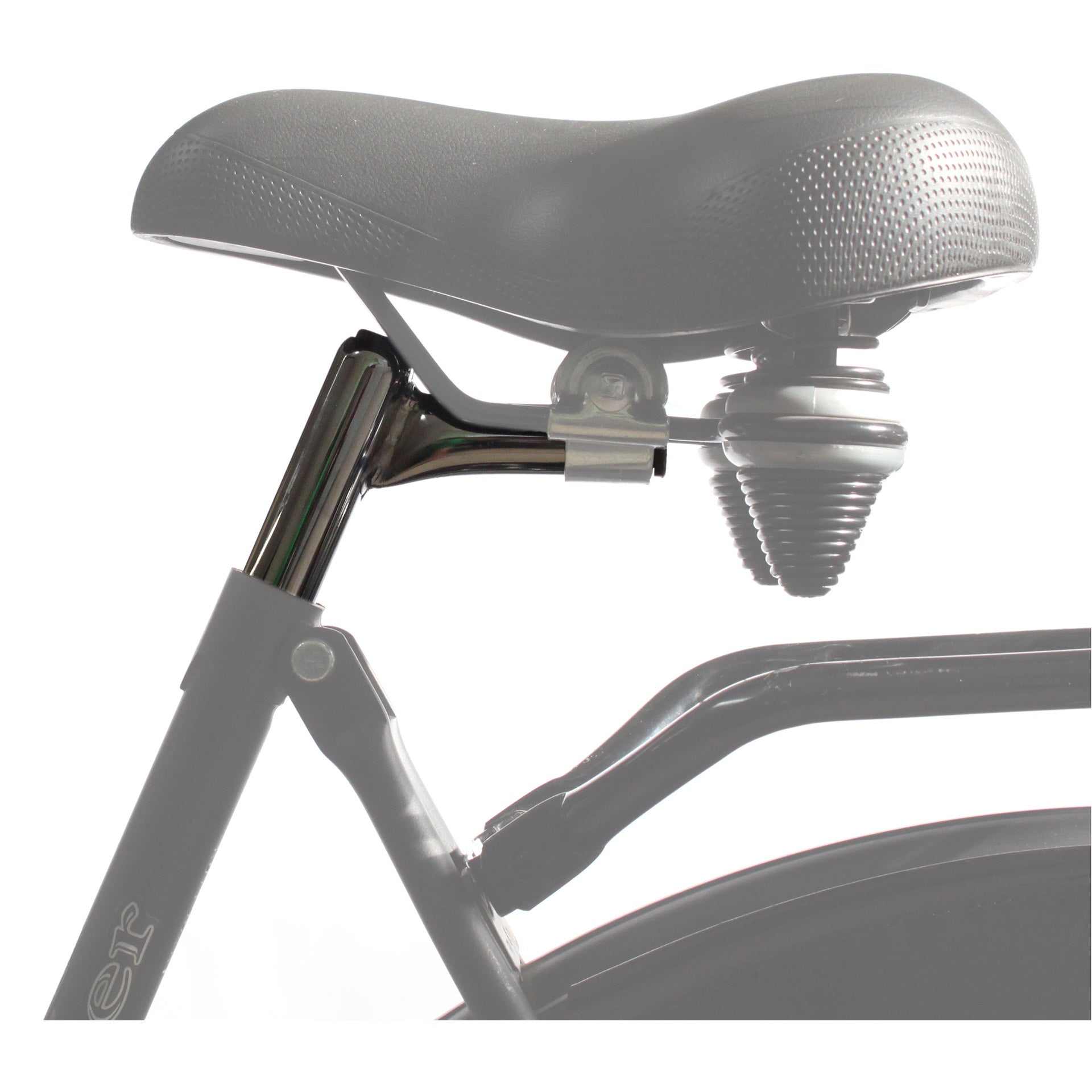 Post de asiento Pin Up 25.4 x 300 mm de plata de acero