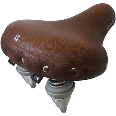 Selle comfort Comfort zadel Retro XL zonder strop memory foam bruin