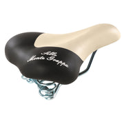 Monte grappa zadel fashion met veer cream zwart - afbeelding 1