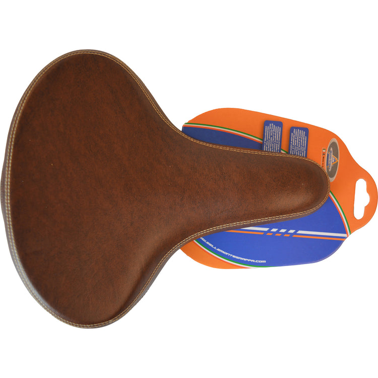 Selle Monte Grappa Saddle Selva Man Brown with Elastomer