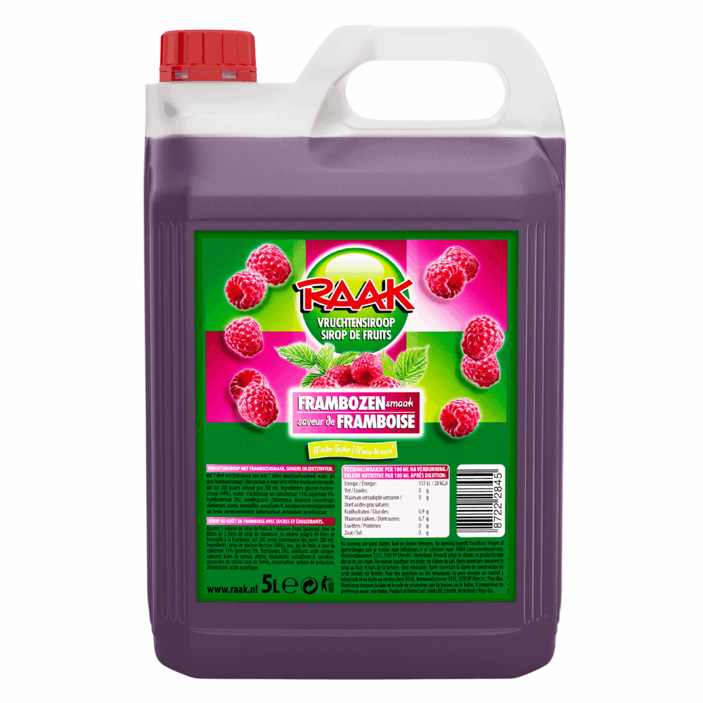 Touch sciroppo di frutta al lampone (5 litri)