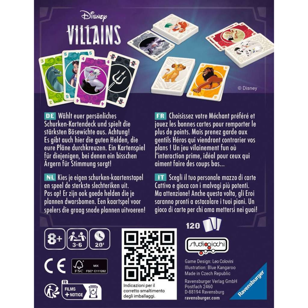 Juego de cartas de villanos de Ravensburger