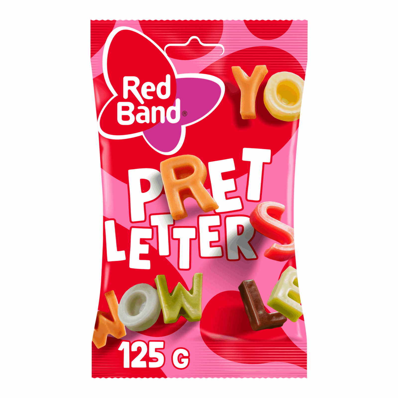 Red band pretletters zakje (12x 125g)