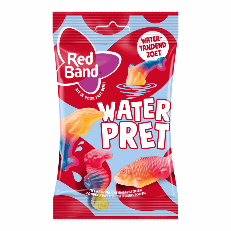 Borsa per il divertimento in acqua con fascia rossa (12x 125 g)