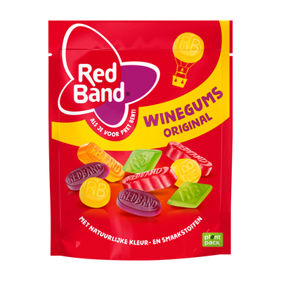 Busta di mix di gomme da masticare al vino Red Band (10x245gr)
