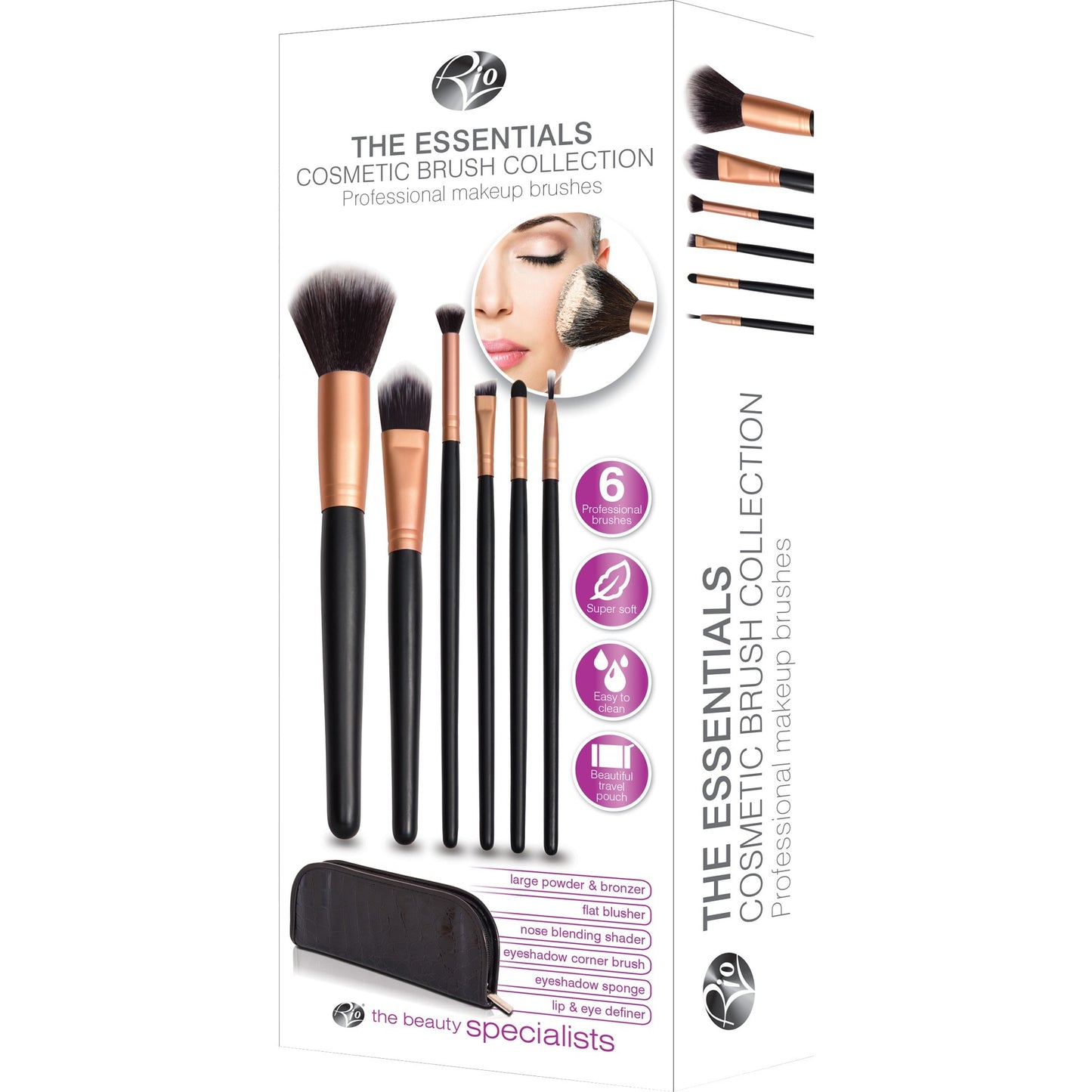 Rio BRCE Essential cosmetic brush collection