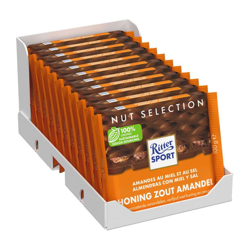Ritter sport miele sale mandorla (11x 100gr)
