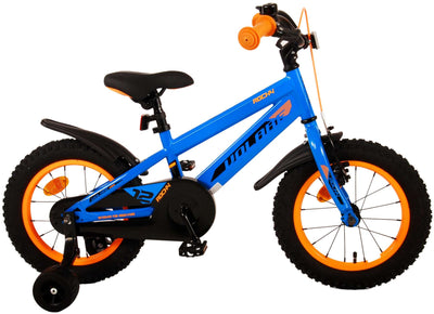 Bicycle per bambini rocciosi di Vlatare - ragazzi - 14 pollici - blu