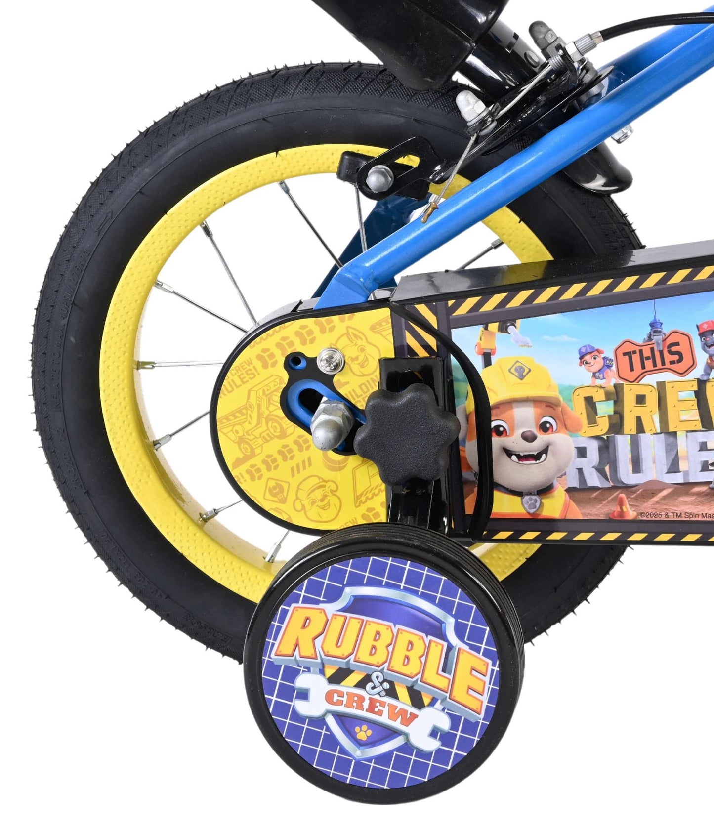 Rubble Crew - Bicicleta para niños - Chicos - 12 pulgadas - Azul - Dos frenos de mano