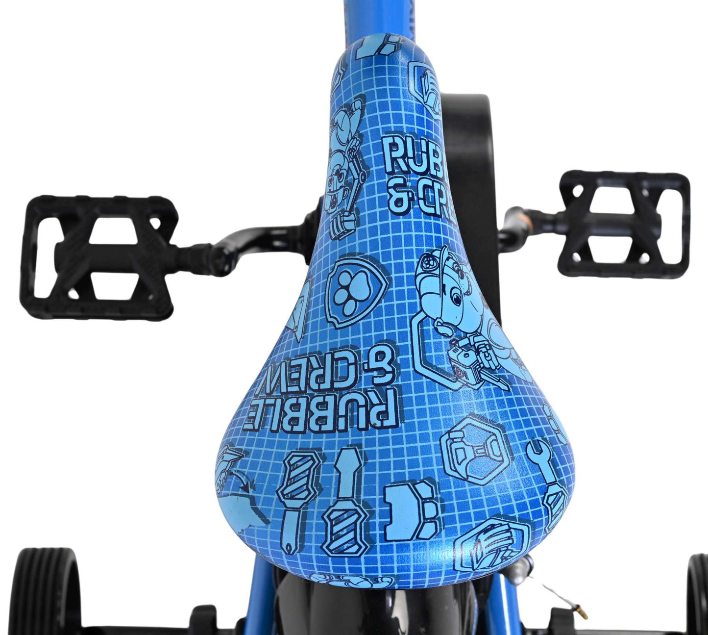 Rubble Crew - Bicicleta para niños - Chicos - 12 pulgadas - Azul - Dos frenos de mano