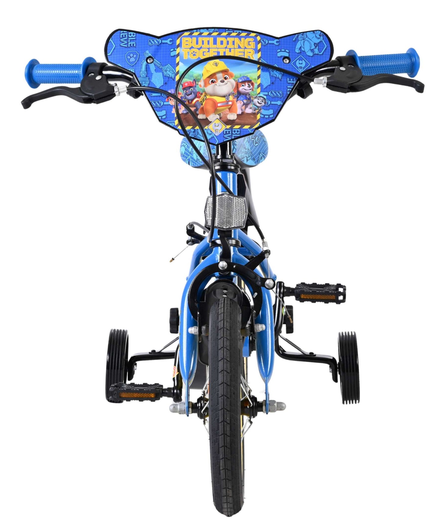Rubble Crew - Bicicleta para niños - Chicos - 12 pulgadas - Azul - Dos frenos de mano