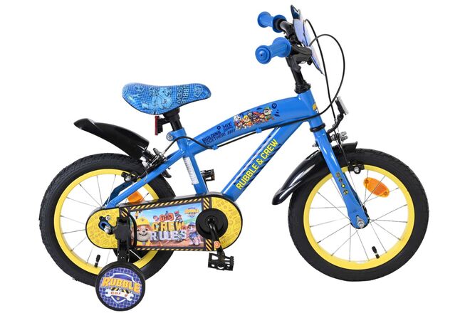 Bicicletta per bambini Rubble Crew - ragazzi - 14 pollici - blu - due freni a mano