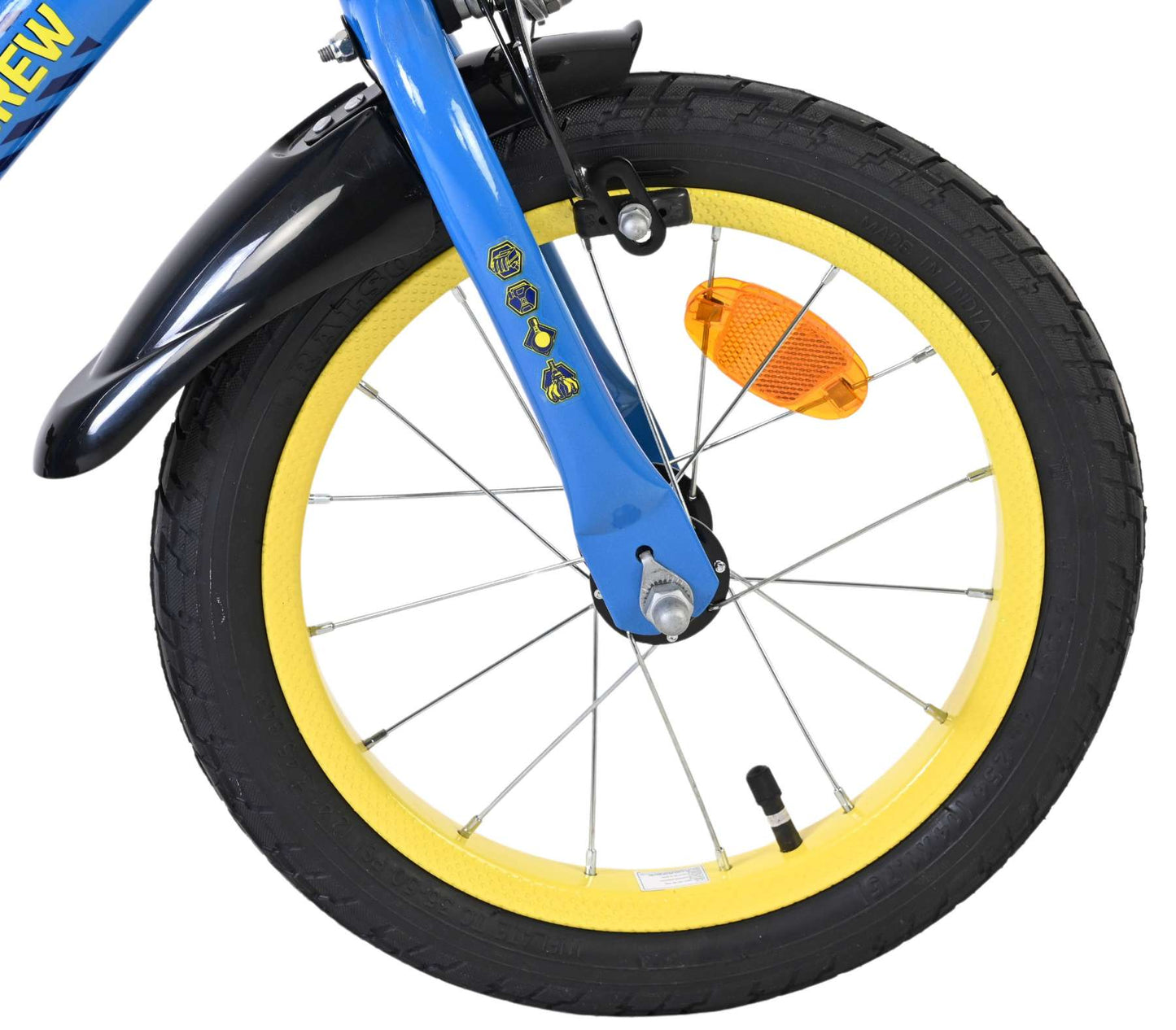 Bicicletta per bambini Rubble Crew - ragazzi - 14 pollici - blu - due freni a mano