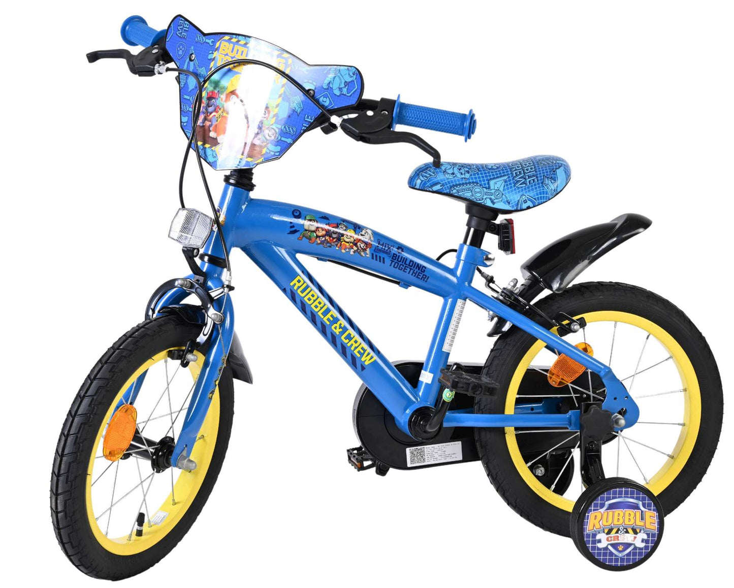Bicicletta per bambini Rubble Crew - ragazzi - 14 pollici - blu - due freni a mano