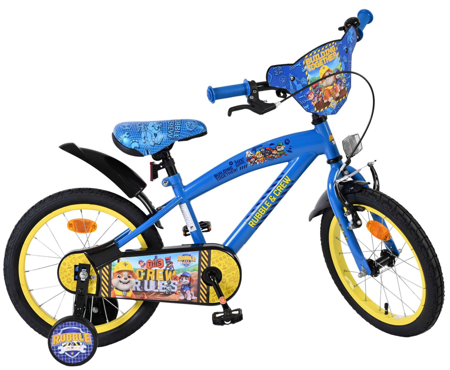 Bicicleta para niños Rubble Crew - chicos - 16 pulgadas - azul
