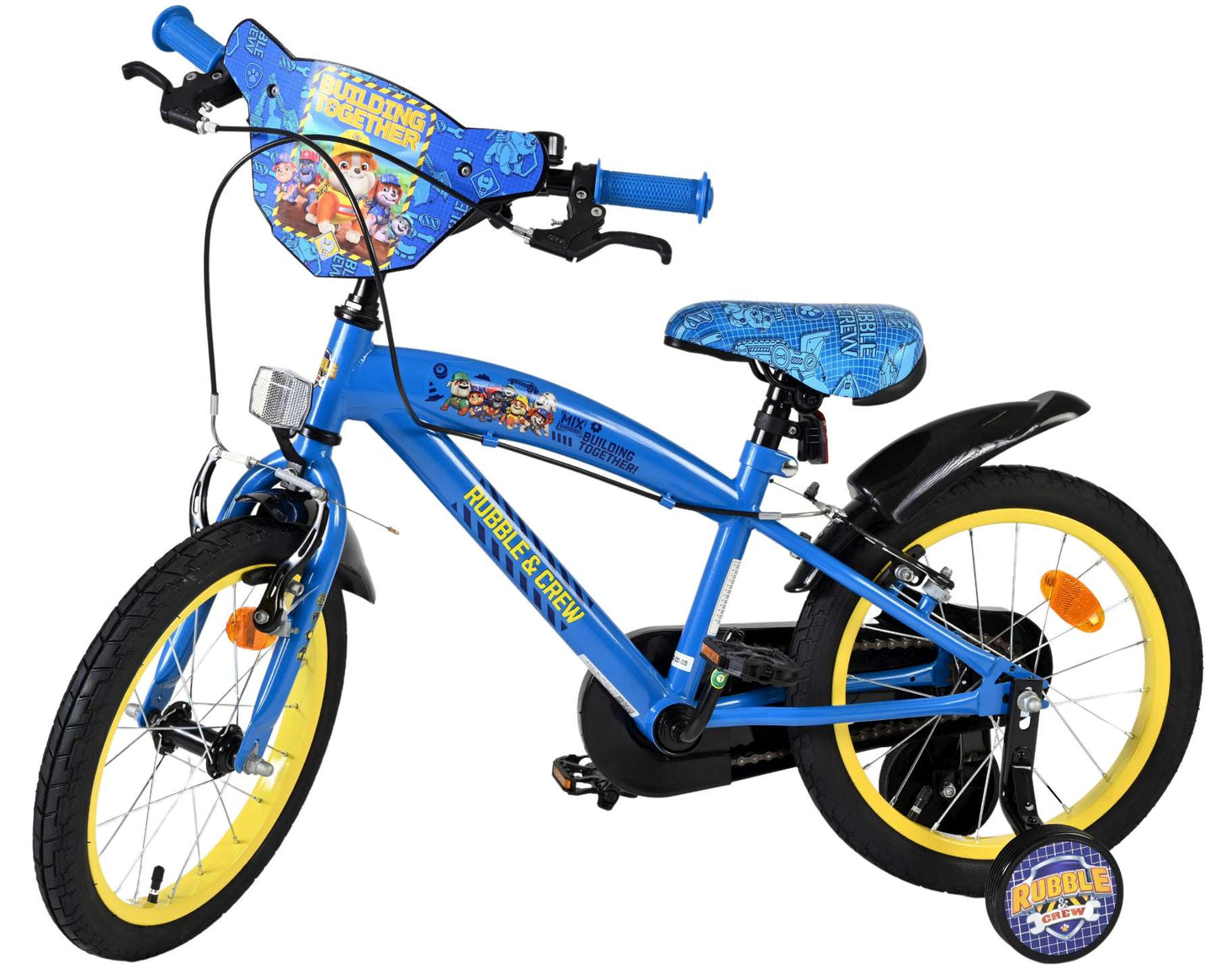 Rubble crew kinderfiets - jongens - 16 inch - blauw - twee handremmen