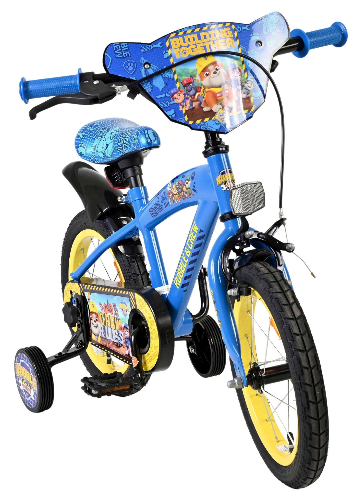 Rubble Crew - Bicicleta para niños - Chicos - 14 pulgadas - Azul
