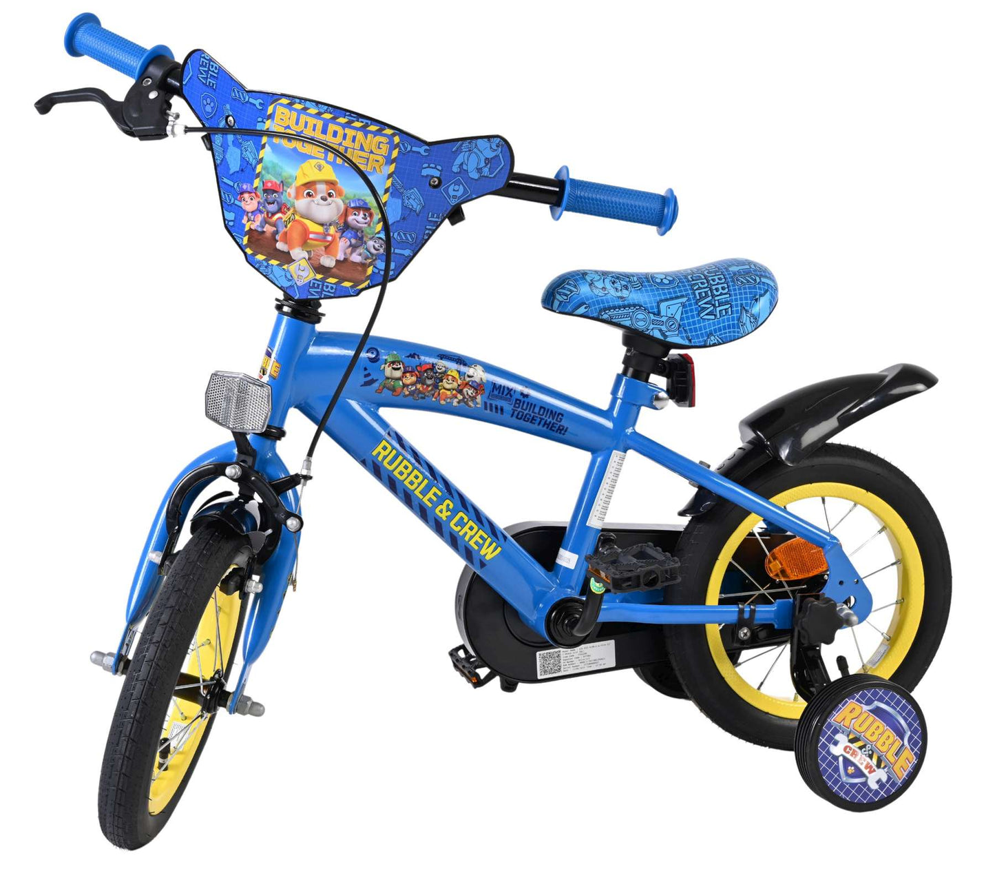 Rubble Crew - Bicicleta para niños - Chicos - 12 pulgadas - Azul