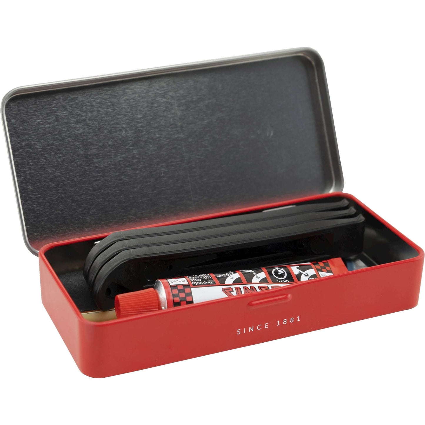 Cadera de reparación normalmente 8 x 6 cm de aluminio rojo 10 piezas