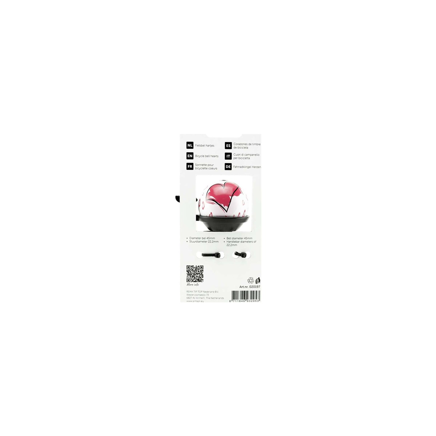 Simson Bicycle Bell Hearts