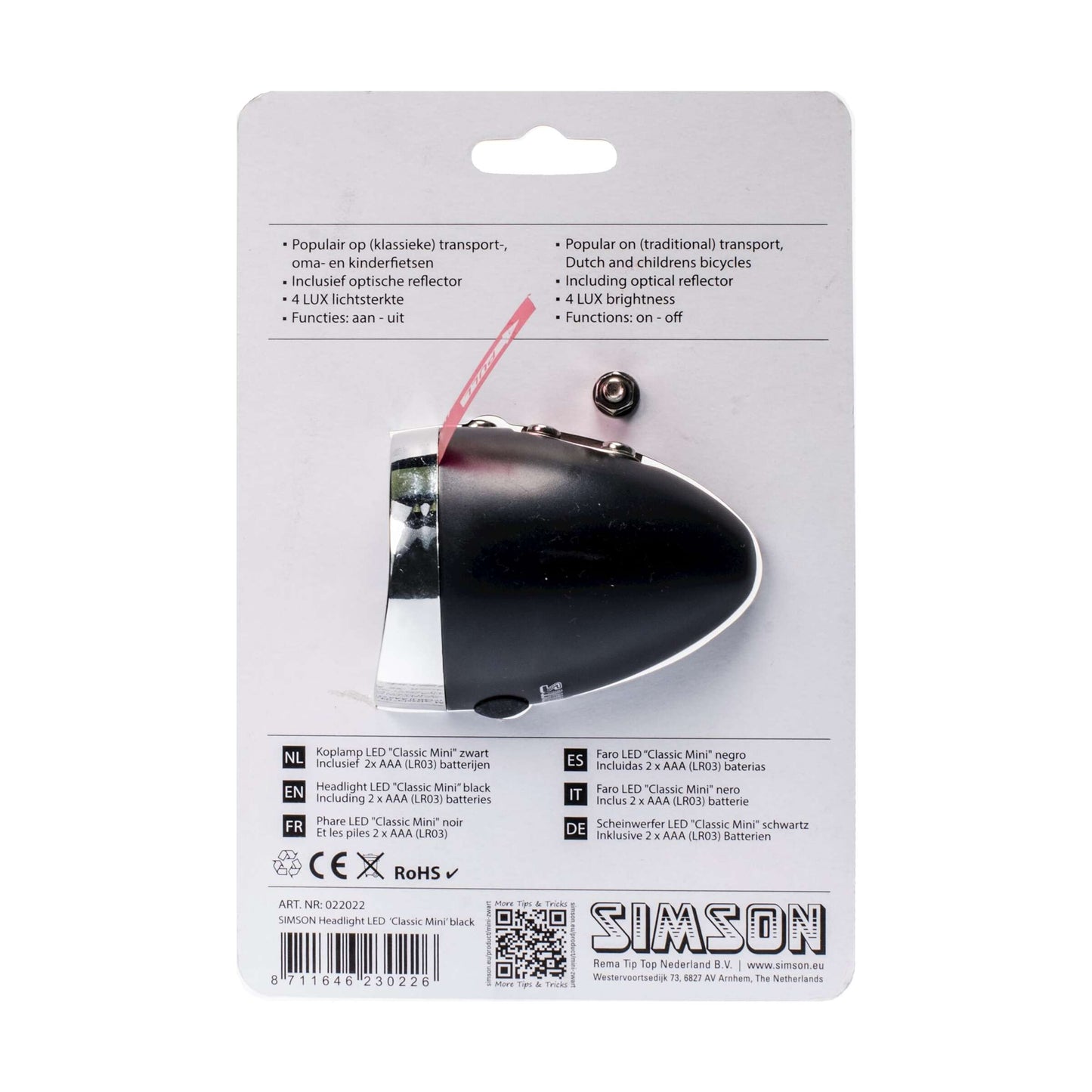 Simson Front Fork Fehing Featling Mini Black incl. mapa