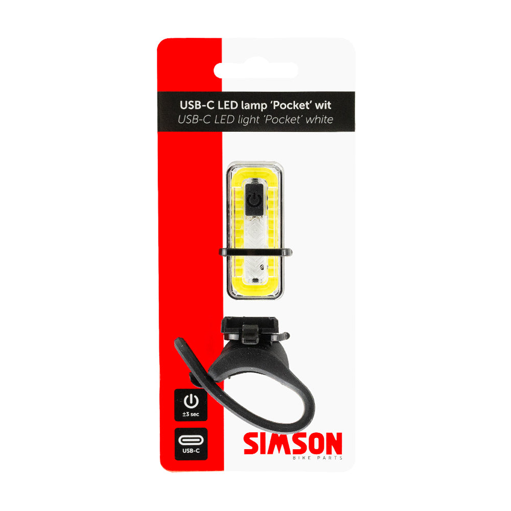 Pocket del faro Simson USB-C bianco