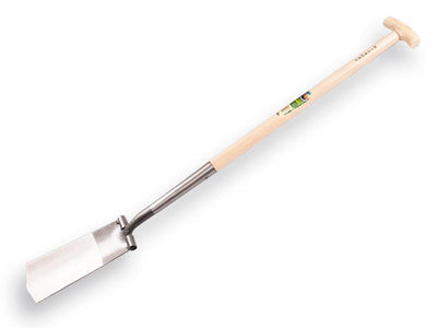 Pala Atlas diamante pulida con mango en T de nogal 80cm