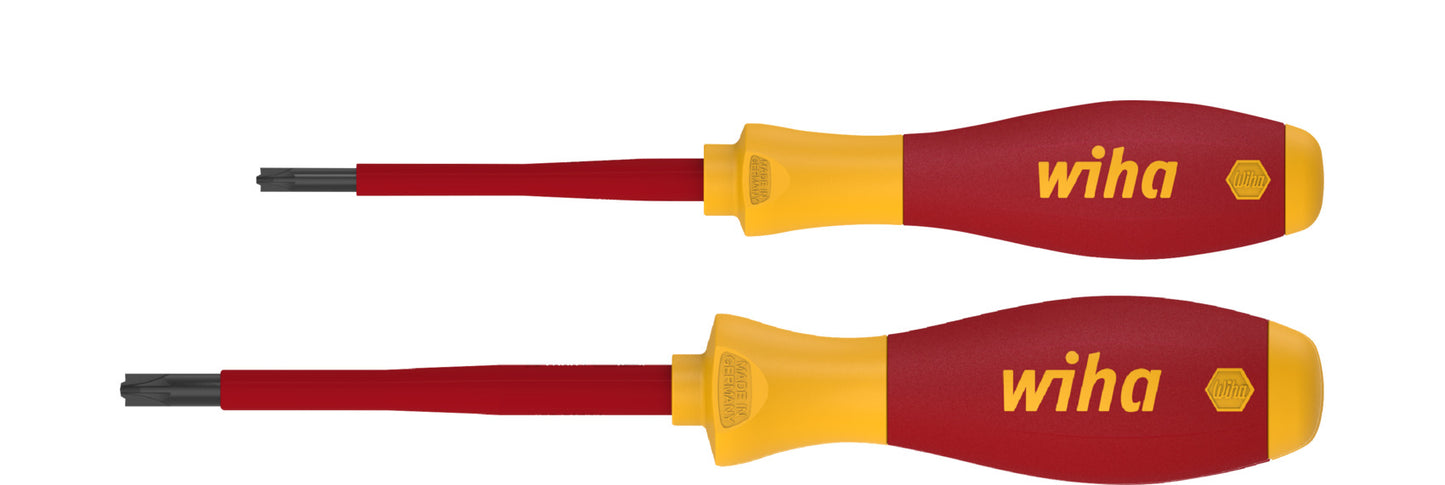 Wiha sb328s2 schroevendraaierset softfinish electric plusmin pozidriv 2-delig - 32282