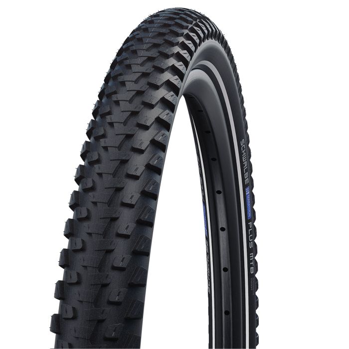 Schwalbe marathon plus mtb - cableado - addix - smartguard - 26x2.10 - negro + reflex