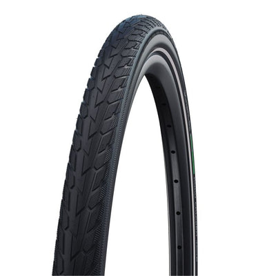 Schwalbe road cruiser - cableado - compuesto verde - k-guard - 700x40c - negro + reflex