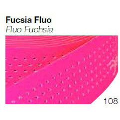 Fucsia fluoral perforada del manillar Deda