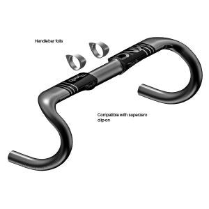 DEDA CARBON STERBAR VINCI UNA POB 440mm POB 31,7 mm.