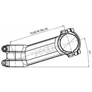 Deda a-head nok zero 110mm bob alu 73-17gr. 31.7mm oem - afbeelding 2