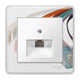 Placca centrale per base uae 1-v pw-lucida