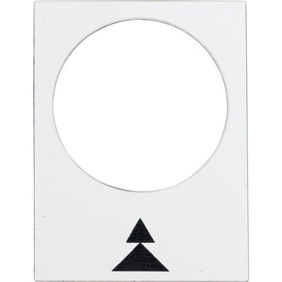 Etichetta Harmony nera 2xfreccia nera destra | 10 pezzi