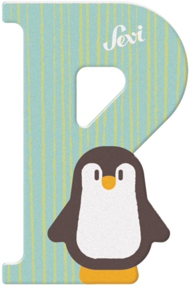 Sevi letra p pingüino: 10 cm (83016)