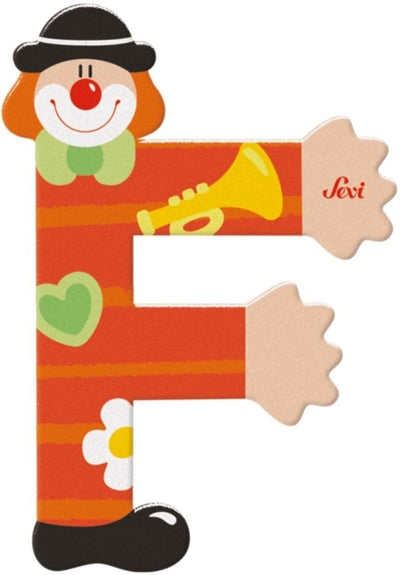 Sevi lettera pagliaccio f: 10 cm (81742)