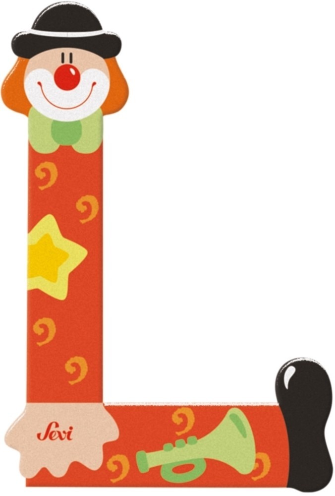 Sevi letra payaso l: 10 cm (81748)