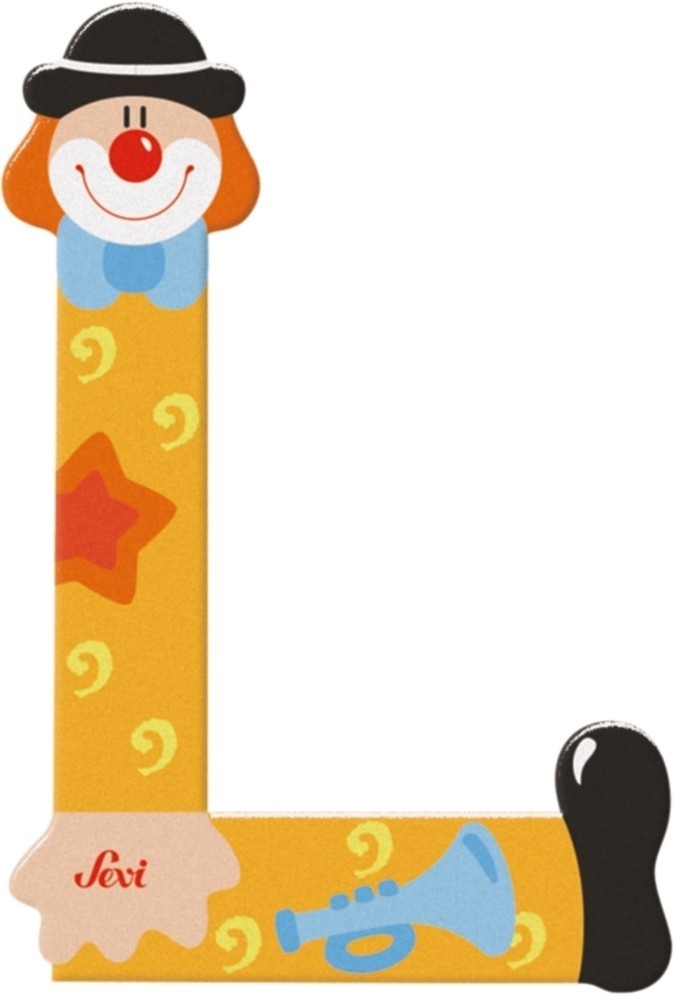 Sevi letra payaso l: 10 cm (81748)