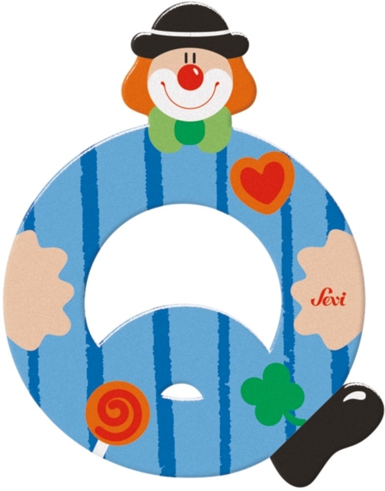 Sevi letra payaso q: 10 cm (81753)