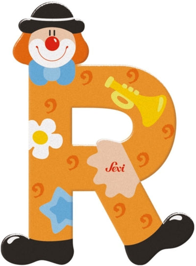 Sevi lettera pagliaccio r: 10 cm (81754)