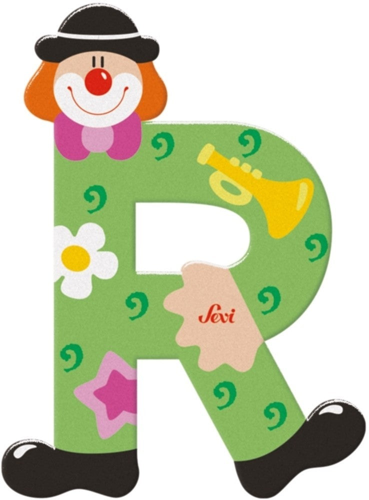 Sevi lettera pagliaccio r: 10 cm (81754)