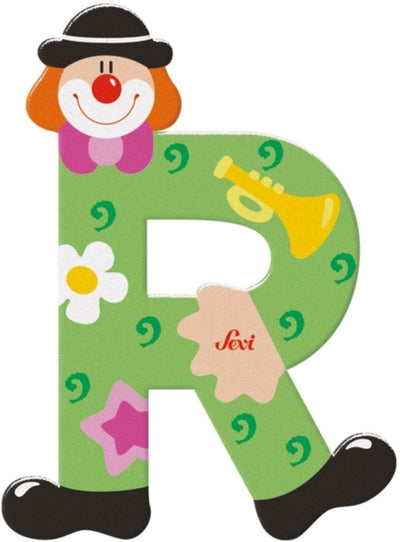 Sevi lettera pagliaccio r: 10 cm (81754)