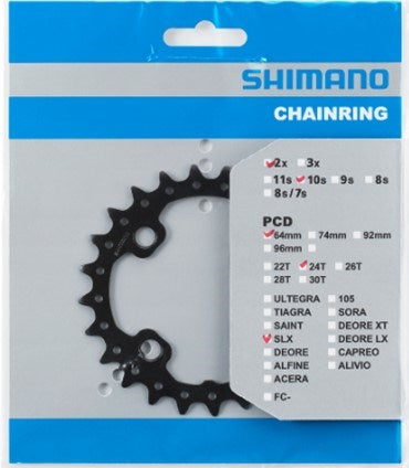 Shimano Chain Top Deore 10V 24T Y1NA24000 M615 Negro