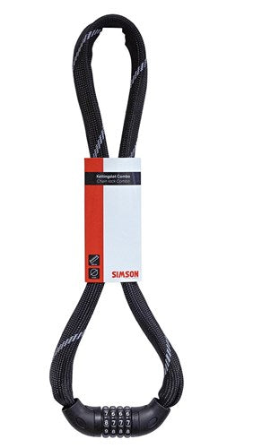 Simson Chain lock Combo with numeral code 6x100mm