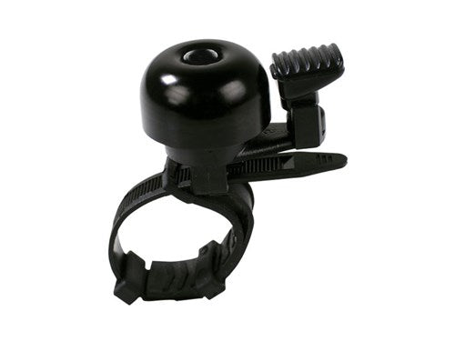 Simson fietsbel mini 32mm flex-band bevestiging zwart